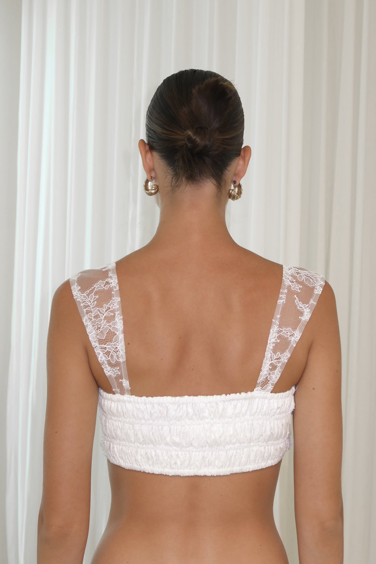 lace white top