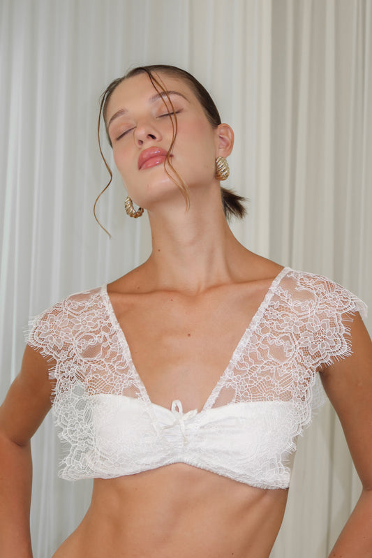 ivory lace top