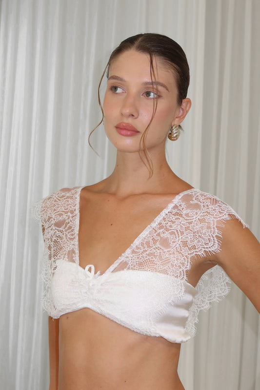 ivory lace top